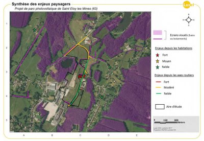 Enjeux paysagers projet photovoltaique bois