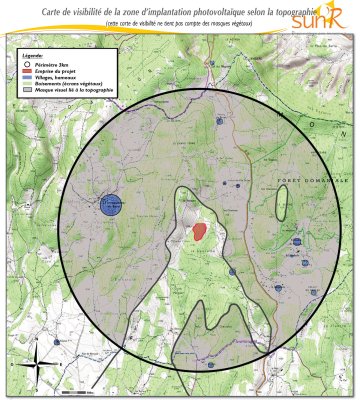 Enjeux paysagers projet photovoltaique relief